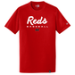 Reds Script New Era Heritage Tee