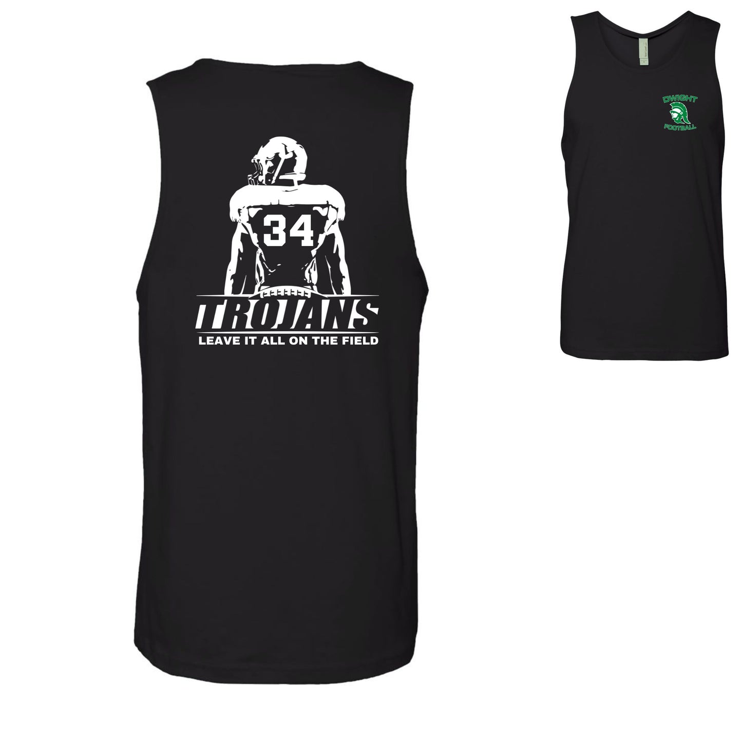 Customizable Trojan Football Men's Tank