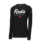 Reds Script Nike Cotton/Poly Long Sleeve