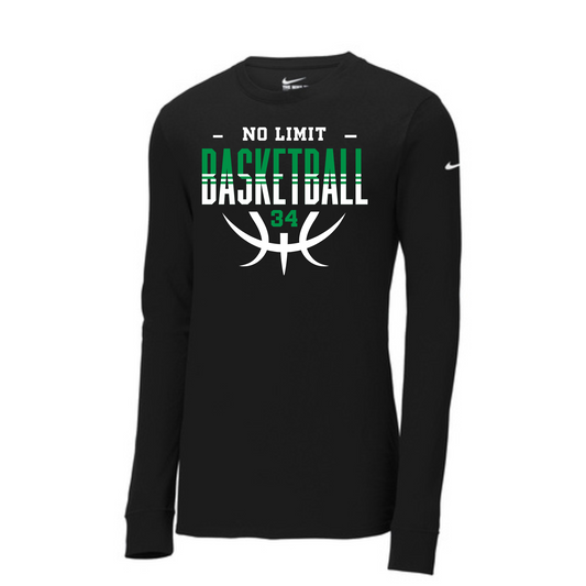 No Limit Basketball Design 2 - Nike Cotton/Poly Long Sleeve