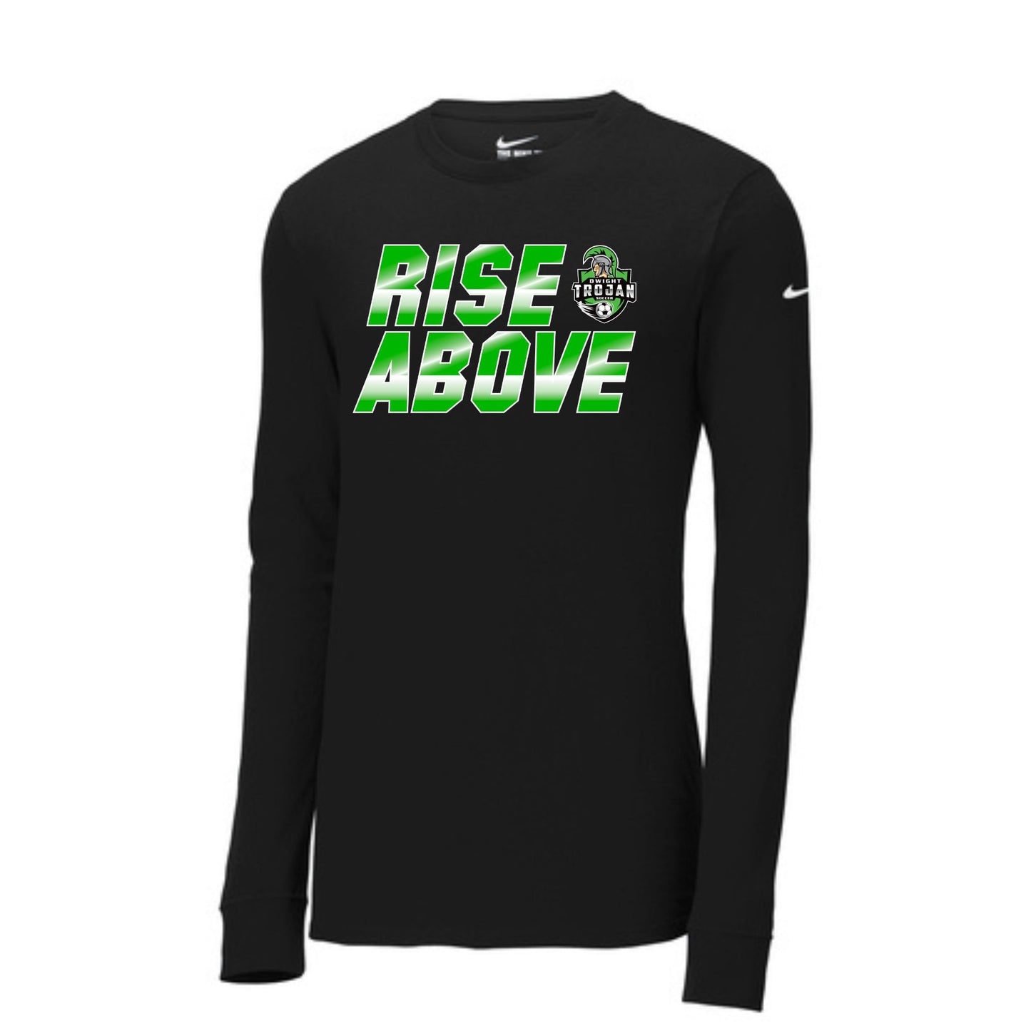 Rise Above - Nike Cotton/Poly Long Sleeve