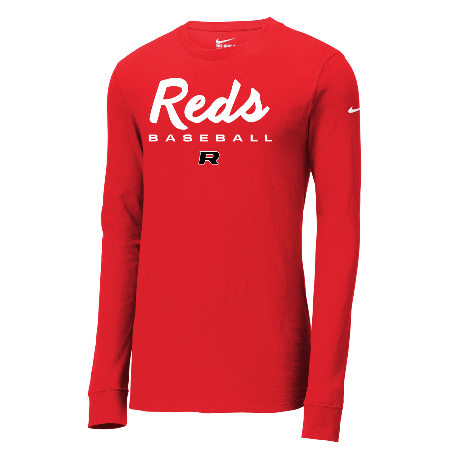 Reds Script Nike Cotton/Poly Long Sleeve