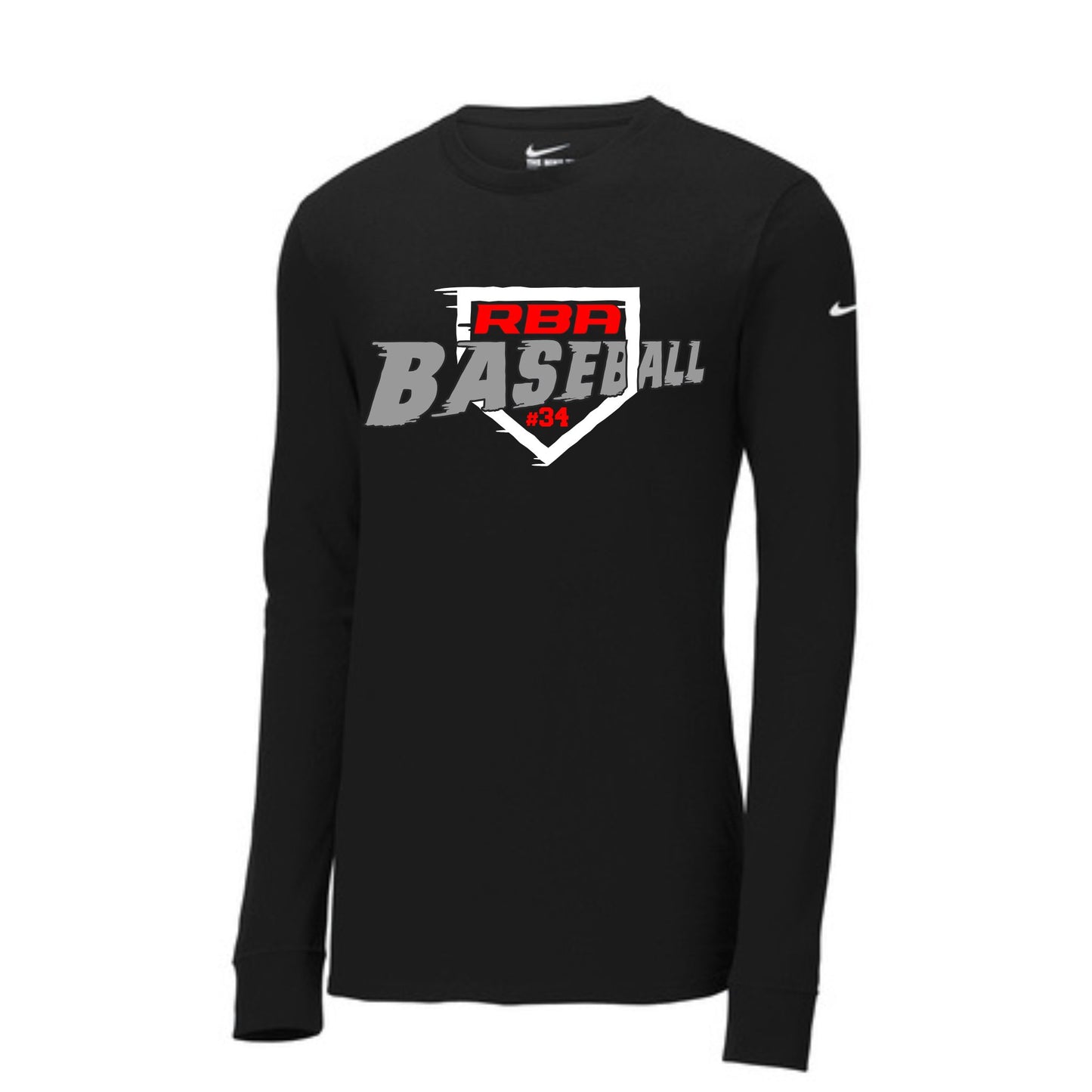 RBA Home Plate 2 Nike Cotton/Poly Long Sleeve