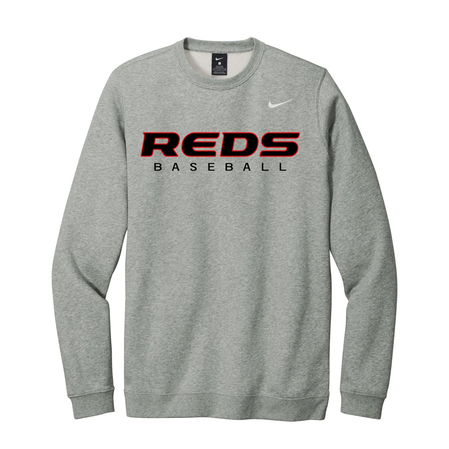 Reds Baseball Nike Club Crewneck Sweatshirt