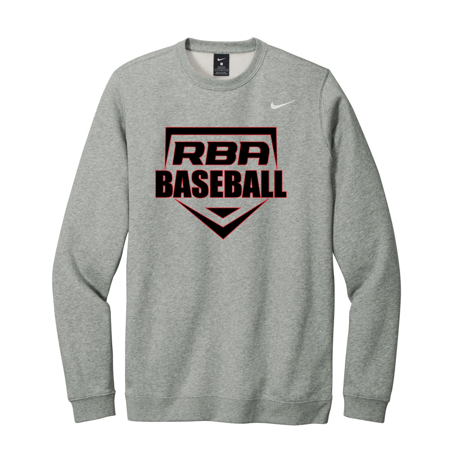RBA Home Plate Nike Club Crewneck Sweatshirt