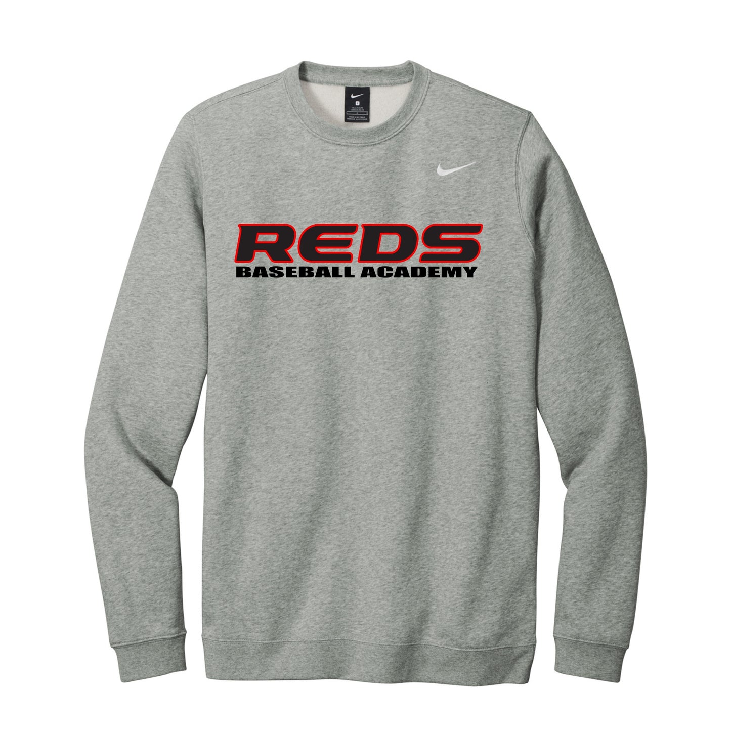 Reds Baseball Academy Nike Club Crewneck Sweatshirt