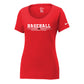 Baseball Logo Nike Women's Cotton/Poly Tee