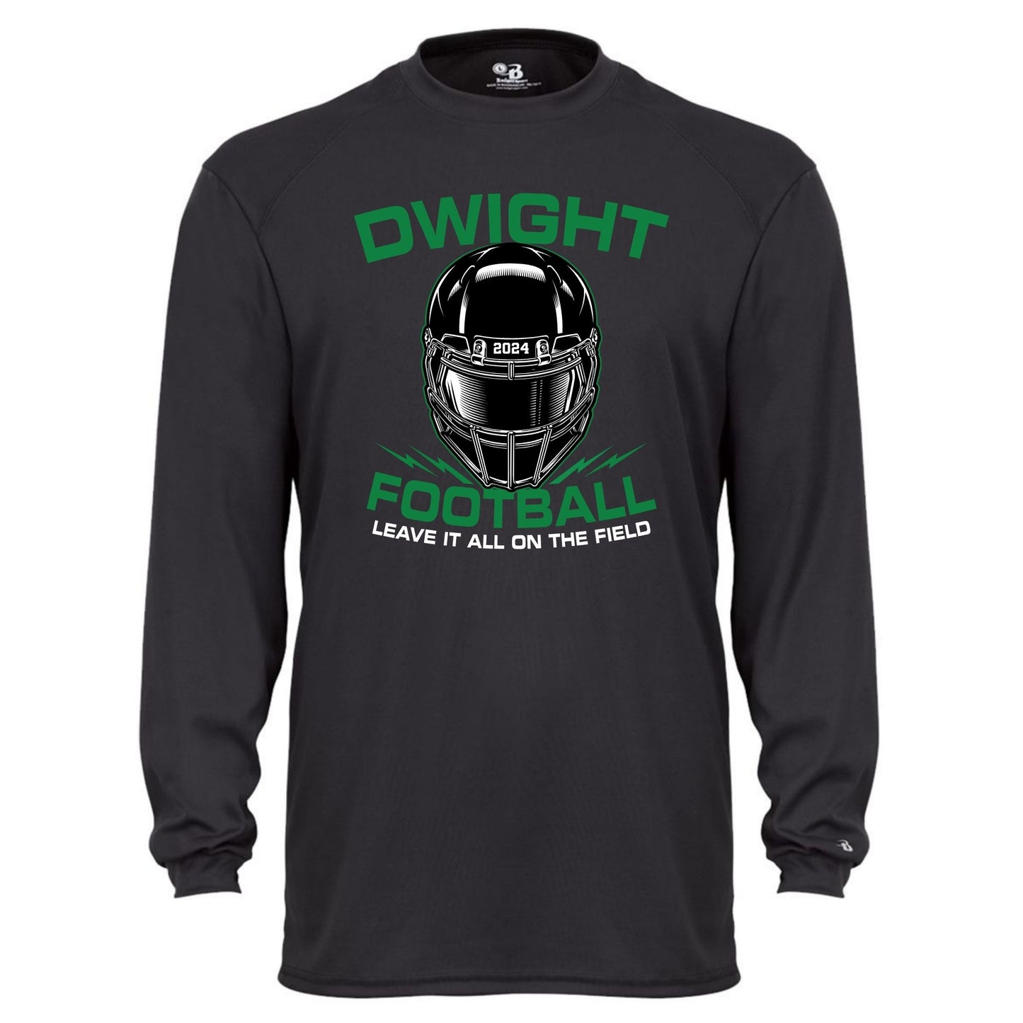 Dwight Football Youth Performance Long Sleeve Tee